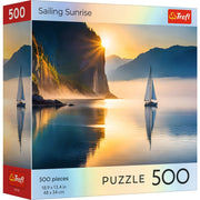 Red Nature: Sailing Sunrise 500 Piece Puzzle