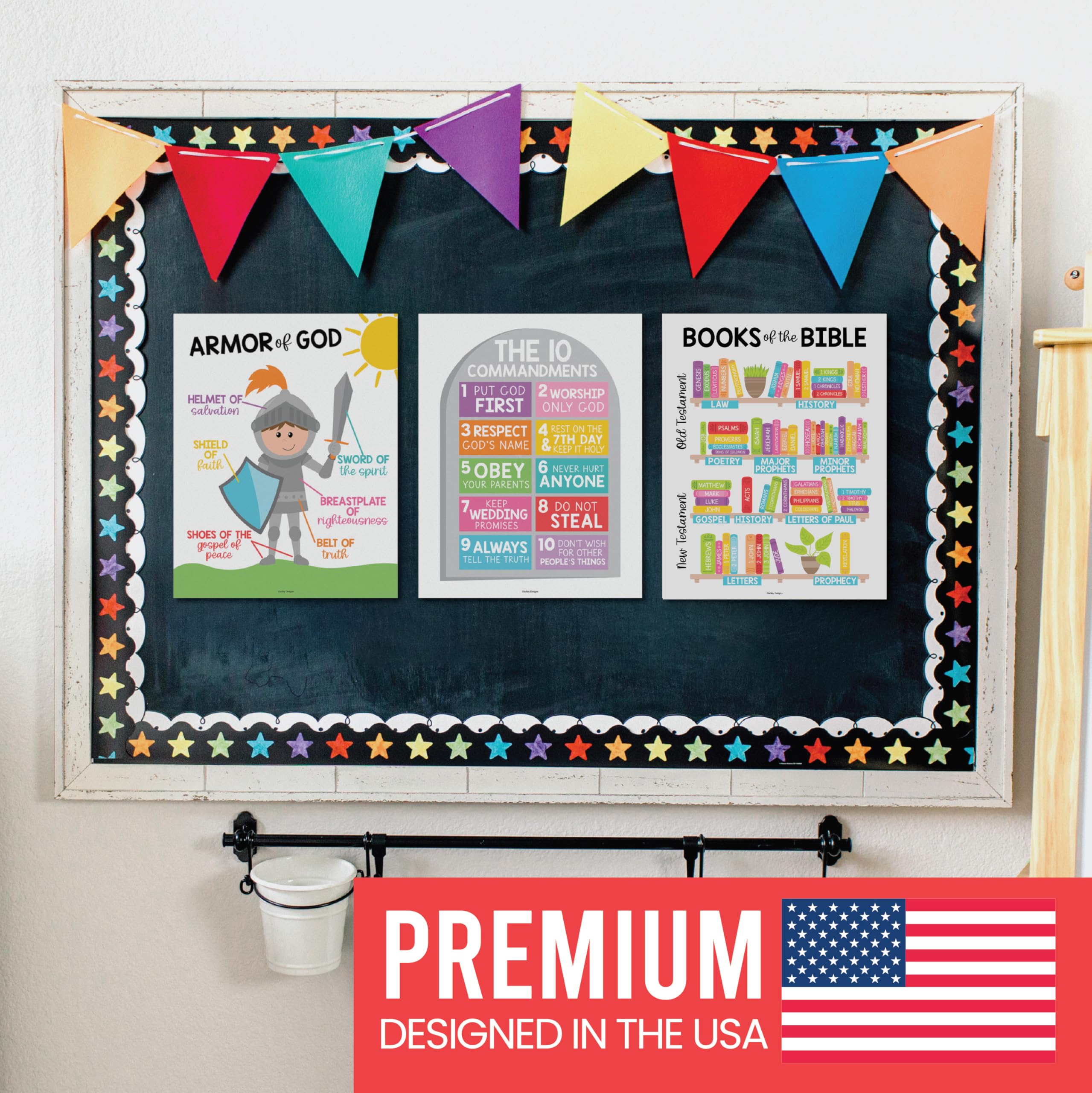 Bible Learning Kit, Colorful 9 Poster Pack