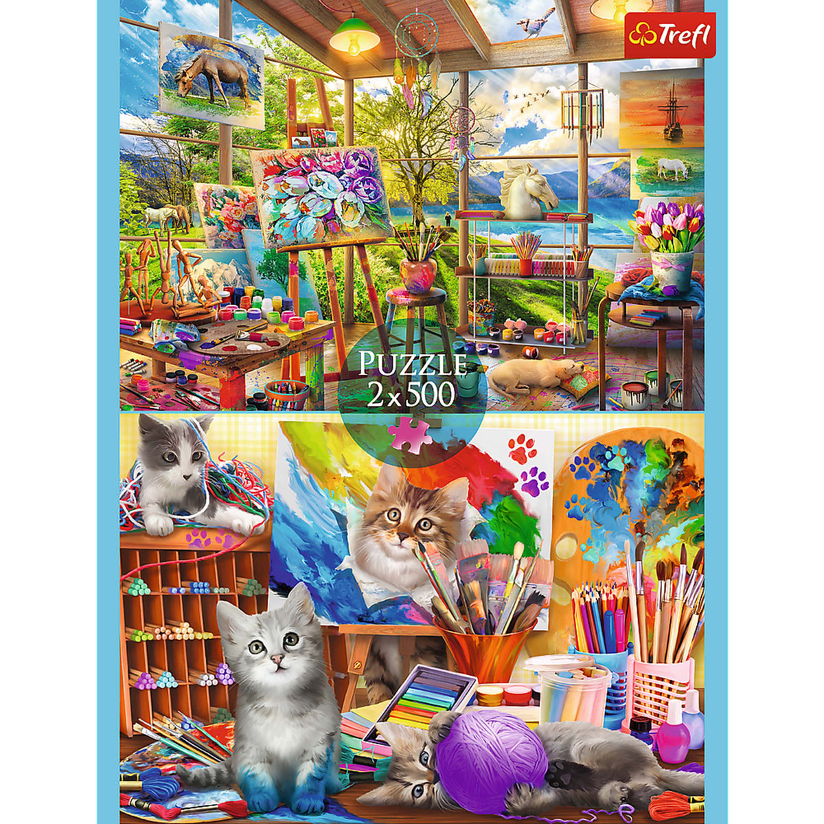 The Art Of Painting 2 X 500 Piece Puzzle