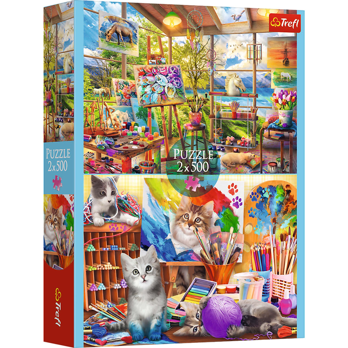 The Art Of Painting 2 X 500 Piece Puzzle