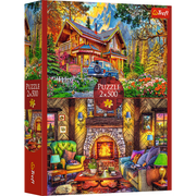 Red 2x500 Mountain Trip Puzzle