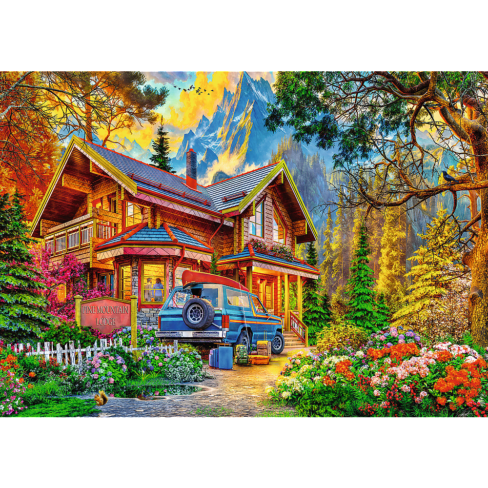 Red 2x500 Mountain Trip Puzzle