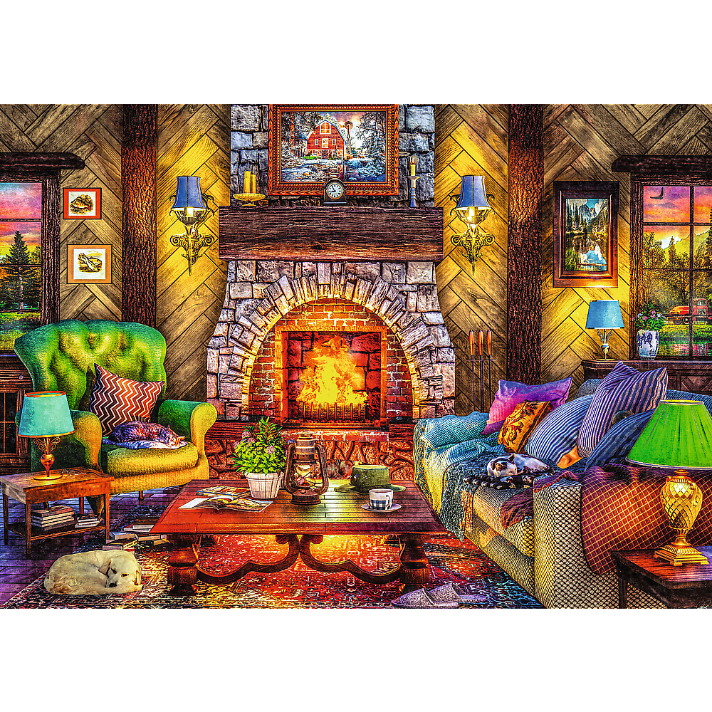 Red 2x500 Mountain Trip Puzzle
