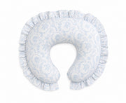 Blue Chinoiserie Ruffle Nursing Pillow Cover