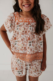 Square Neck Peasant Top