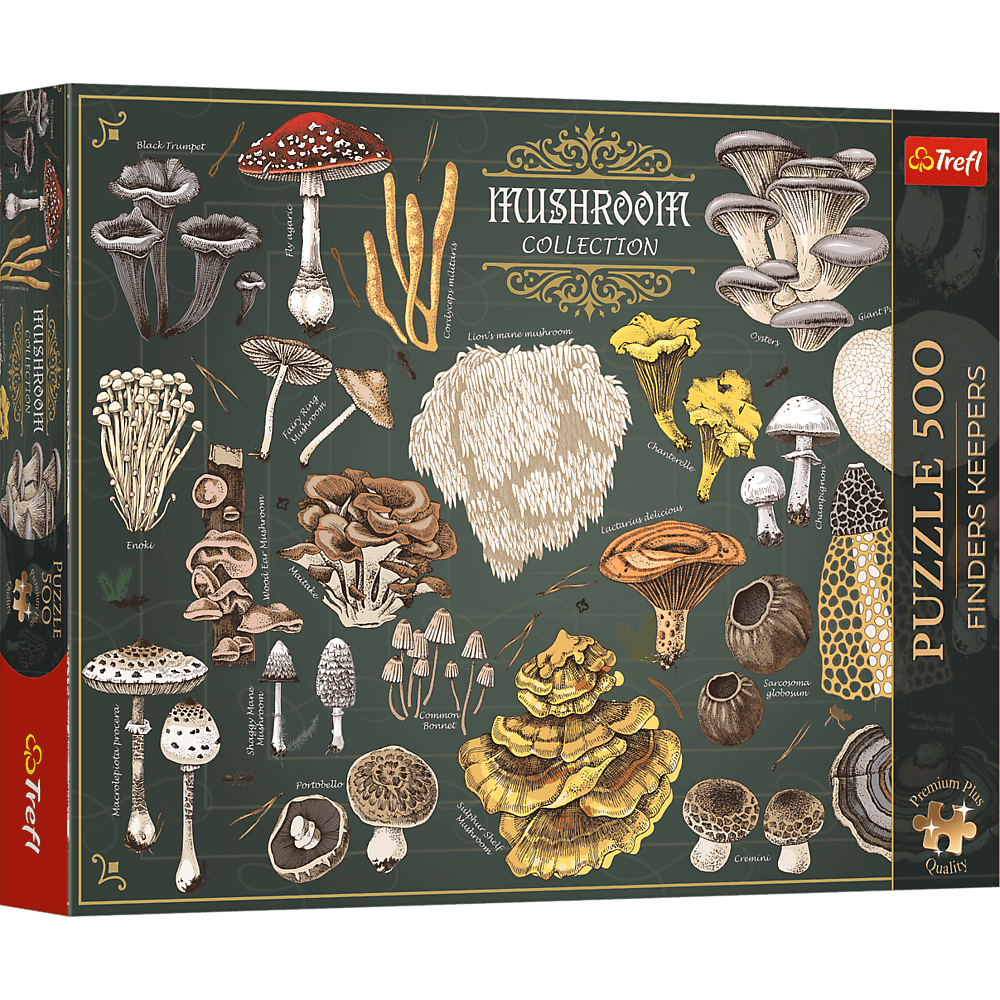 Premium Plus Finders Keepers Mushrooms 500 Piece Puzzle