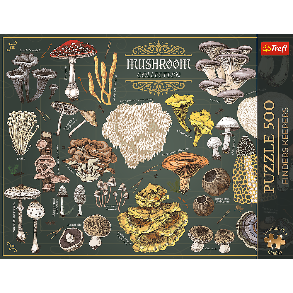 Premium Plus Finders Keepers Mushrooms 500 Piece Puzzle