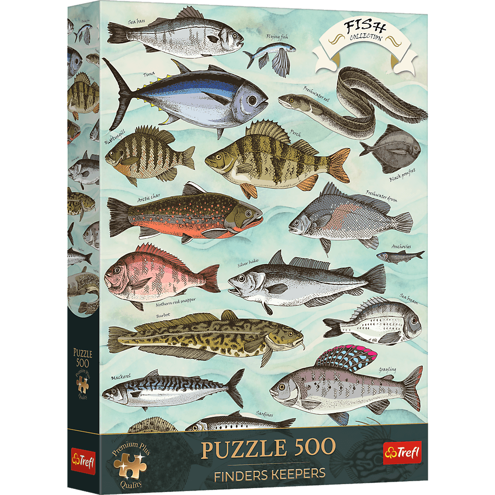 Premium Plus Finders Keepers Fish 500 Piece Puzzle