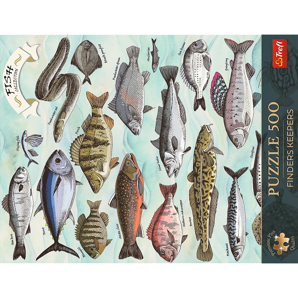 Premium Plus Finders Keepers Fish 500 Piece Puzzle