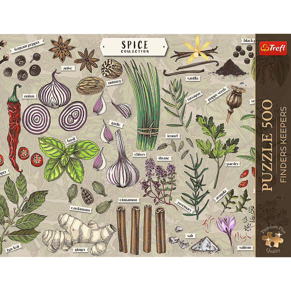 Premium Plus Finders Keepers Spices 500 Piece Puzzle