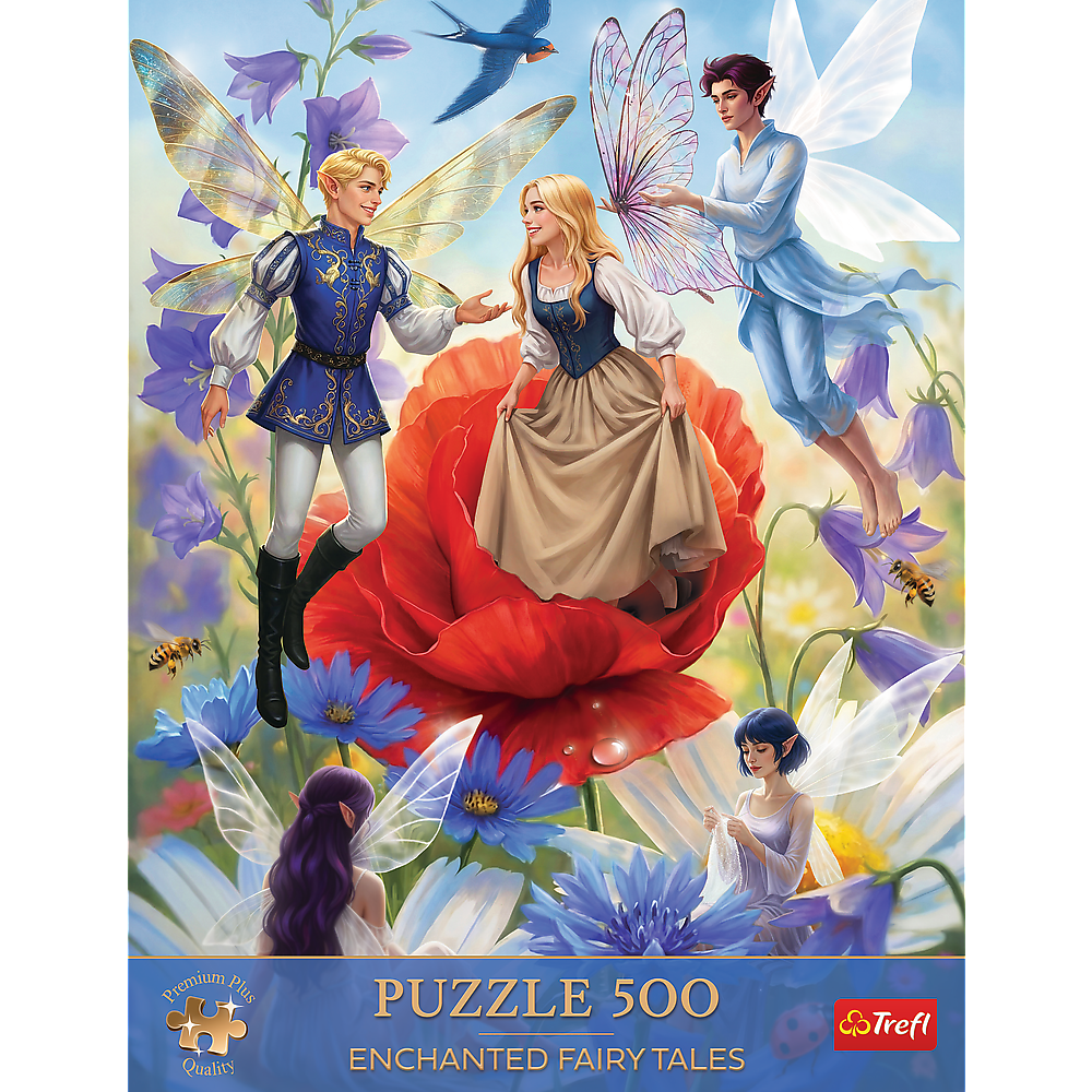 Premium Plus Enchanted Fairy Tales Thumbelina 500 Piece Puzzle
