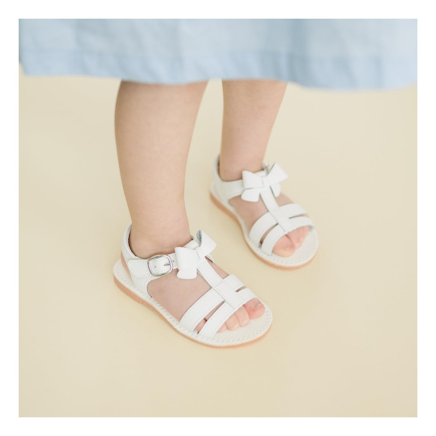 Janie T-strap Bow Sandal