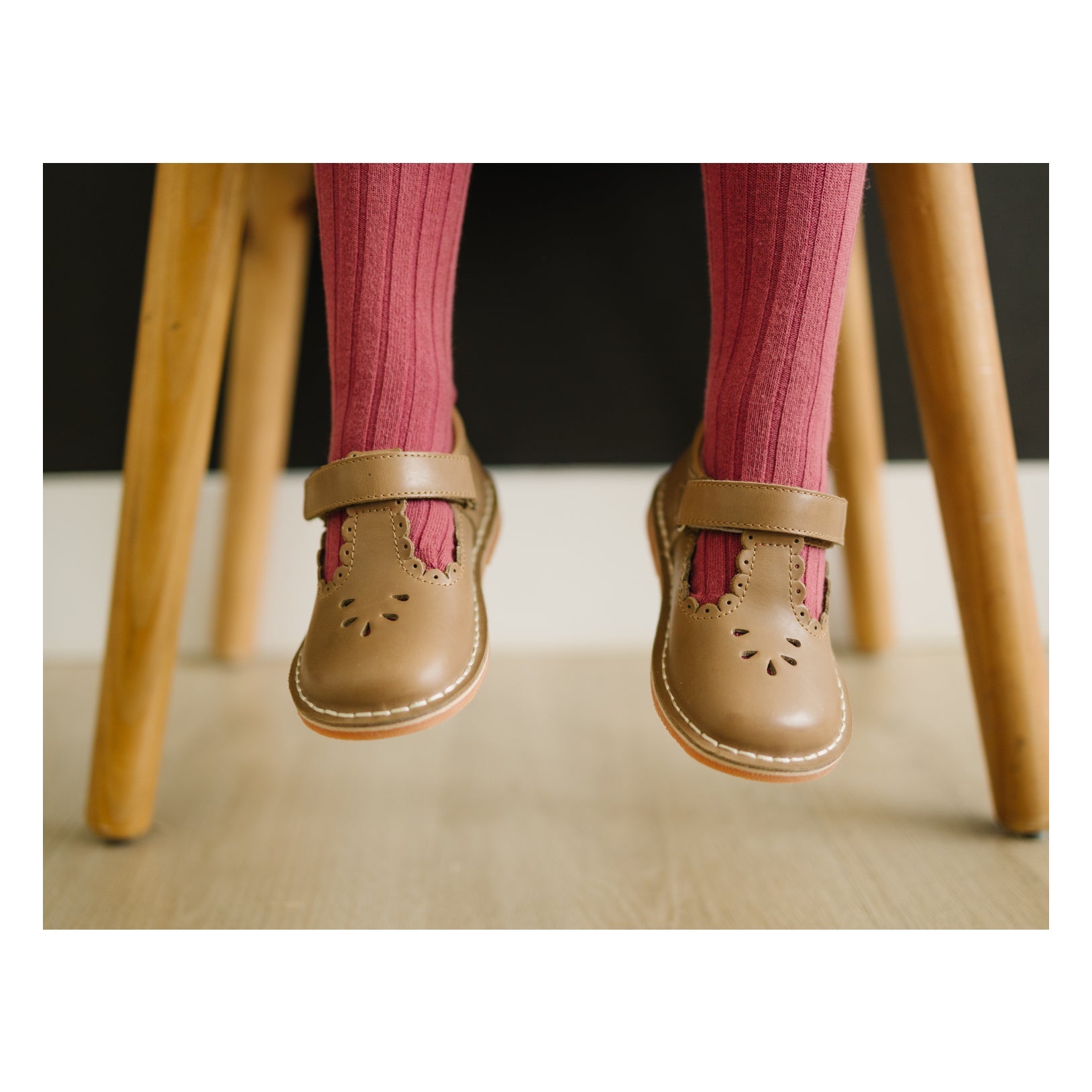 Angie Scalloped T-strap Mary Jane