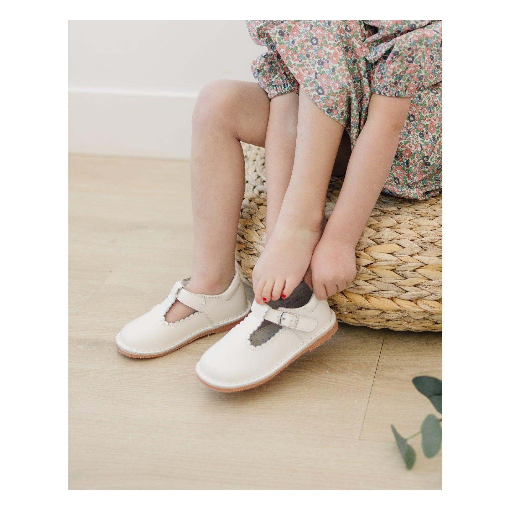 Selina Scalloped T-strap Mary Jane