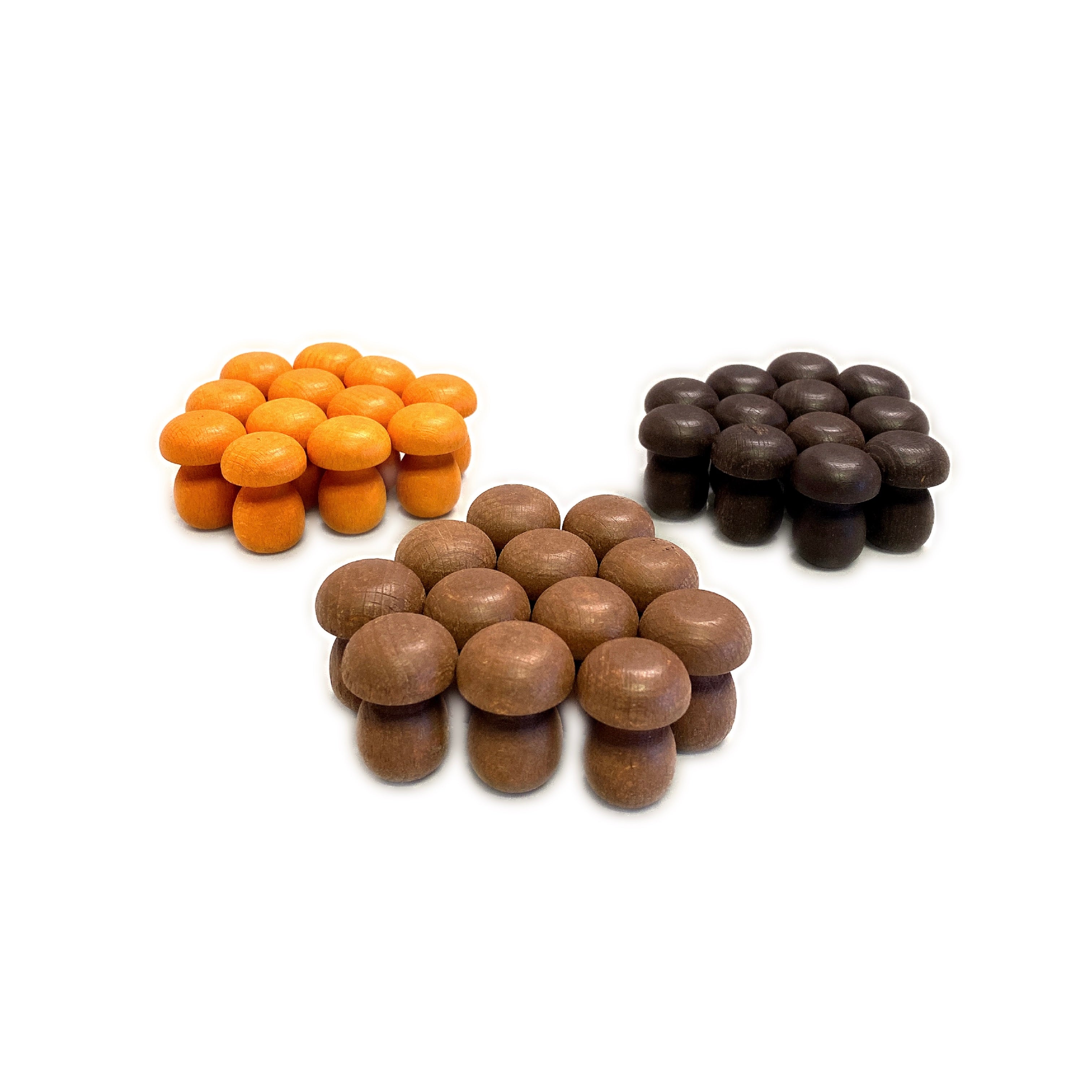 324 Pcs Mandala Loose Parts With Wooden Tray  Open-ended Play Set