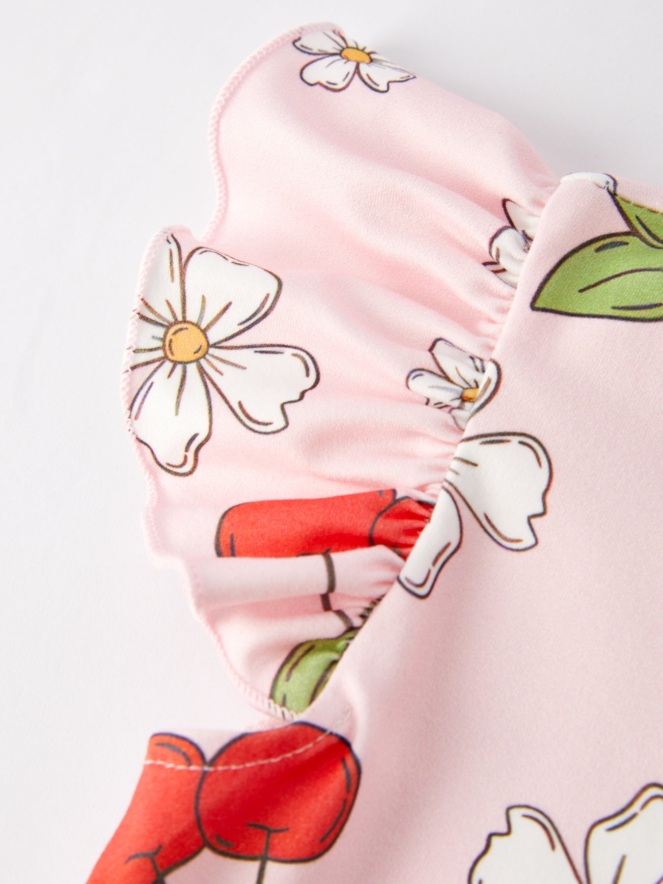 Charming Cherry Flower Dress For Little Ones