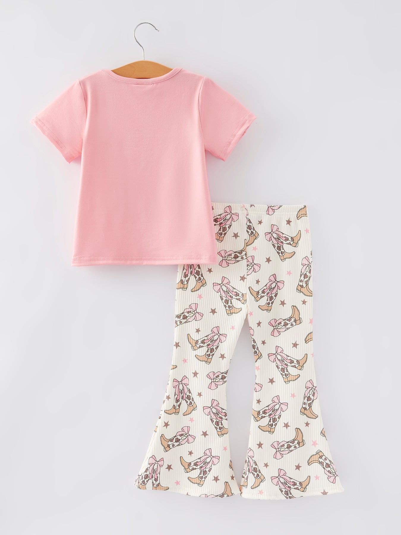 Boots Print Girls Outfit Set