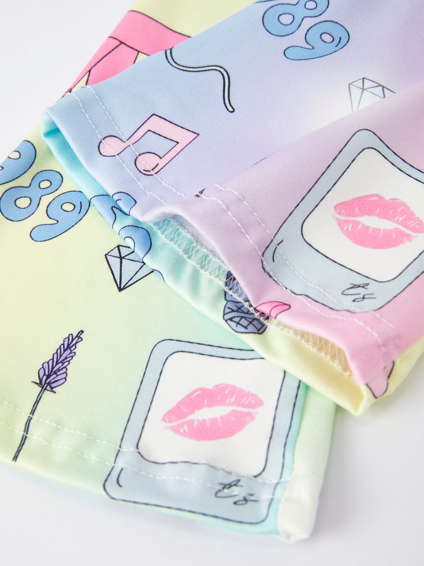 Ts Print Girls Milk Silk Color Outfits