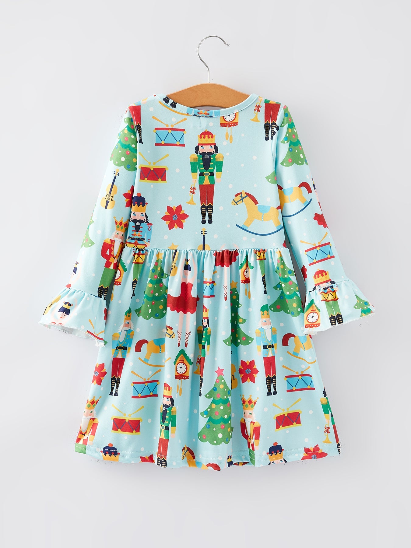 Christmas Character Print Girls Dress