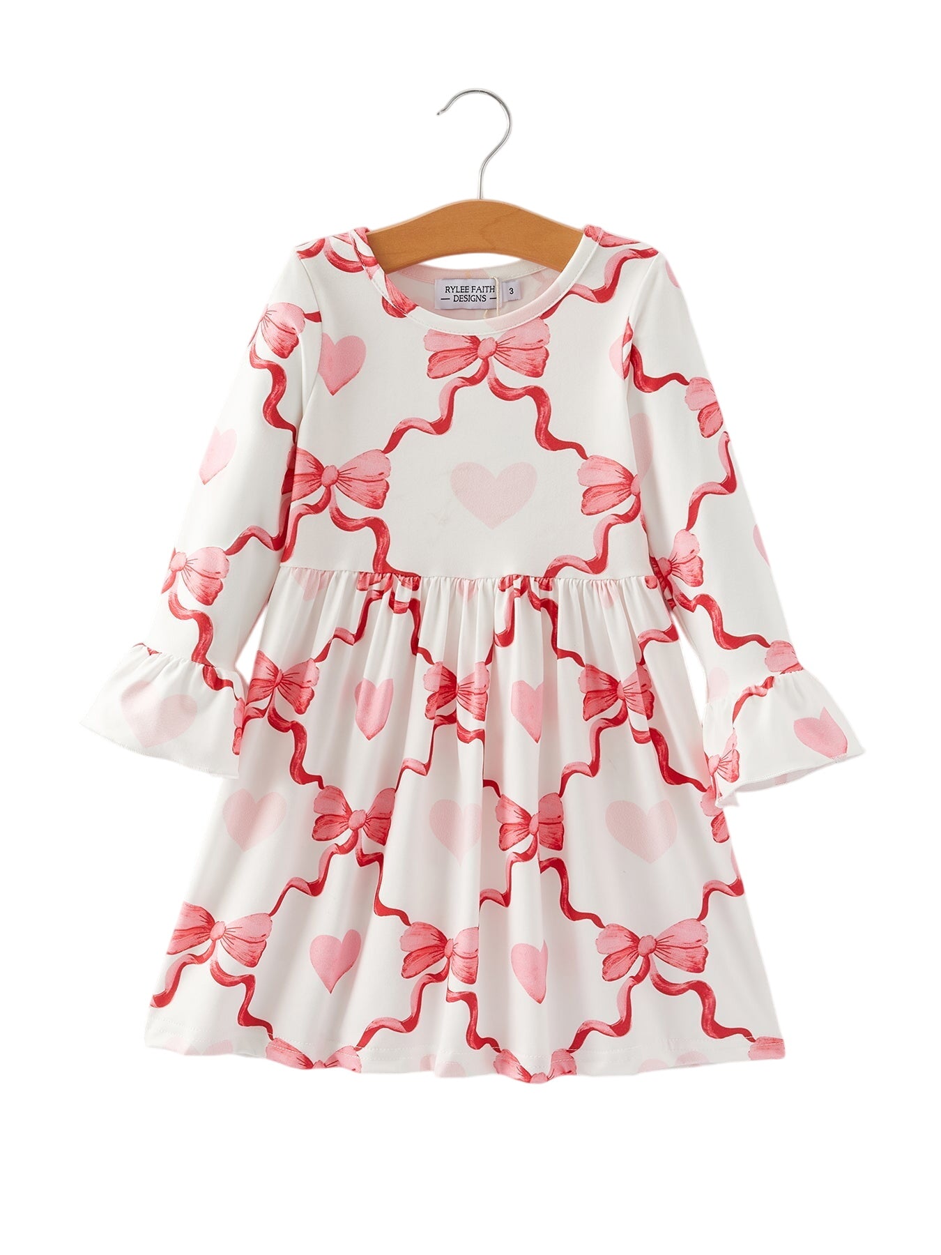 Valentine's Day Milk Silk Girls Dress
