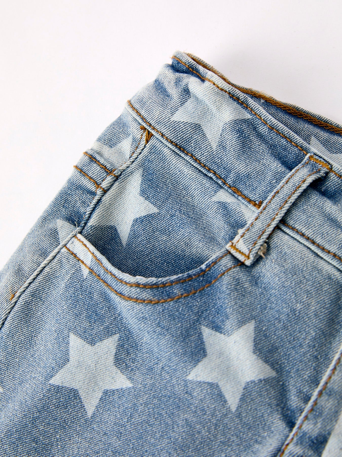 4th Of July Patriotic Star Stripe Flare Jeans