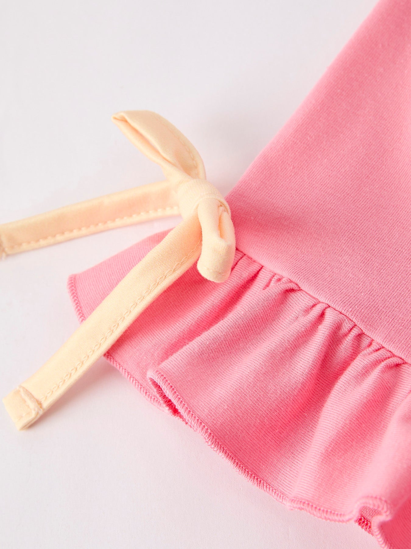 Back To School Girl's Summer Bow Short Sleeve Shorts Set