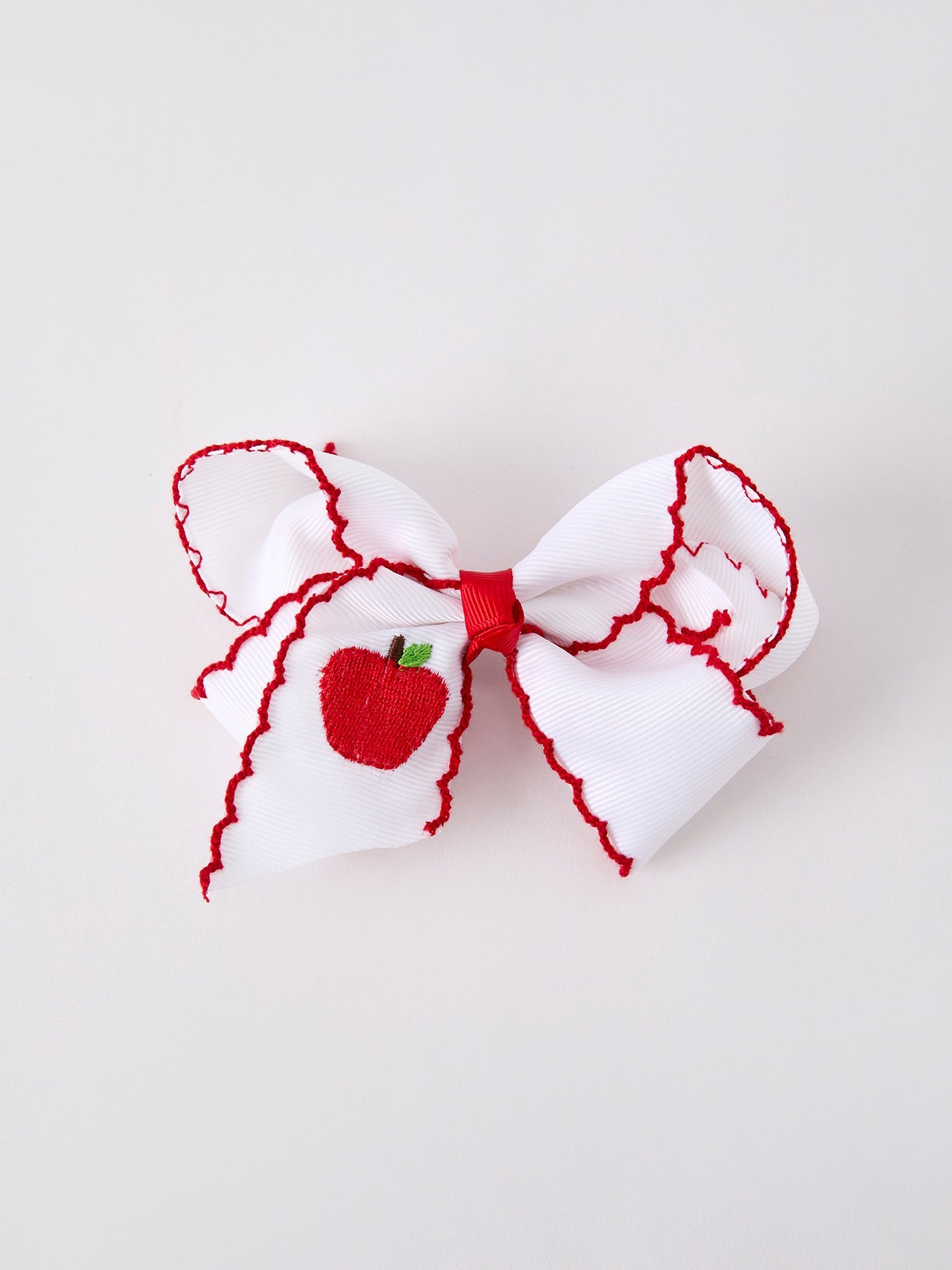 Back-to-school Apple Applique Girls Hairpin 4 Inches/6.25 Inches