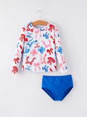 4th Of July “bow”  Boutique Swimsuit