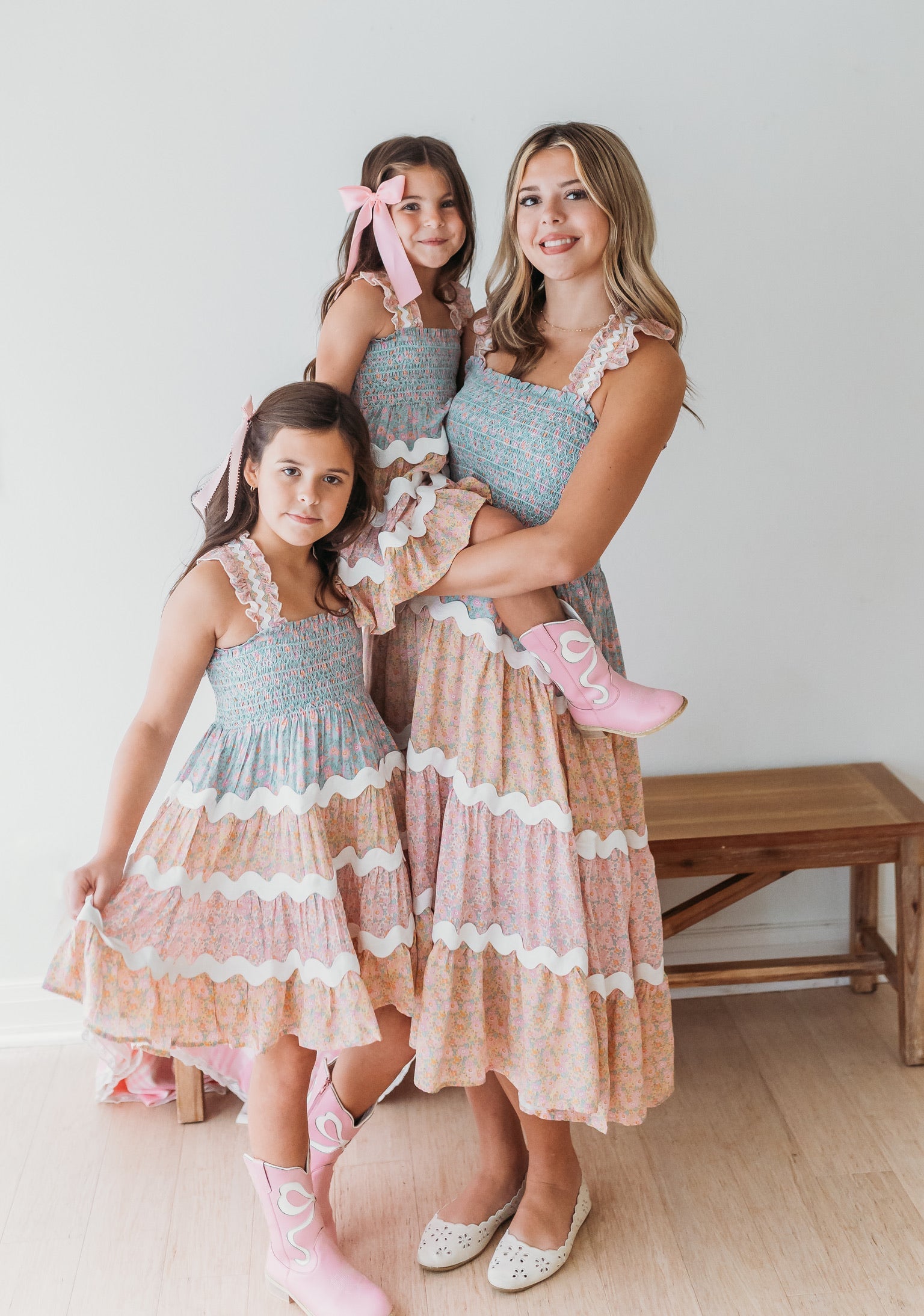 Women's Summer Floral Smocked Dress