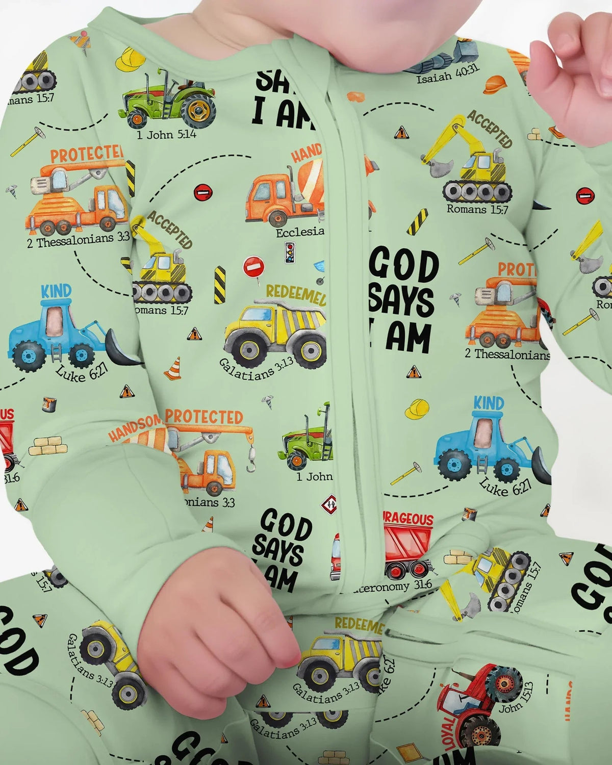 God Says I Am Boy Bamboo Convertible Zippy