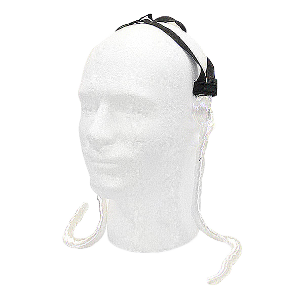 Thin White Curled Payes Jewish Sidelocks Costume