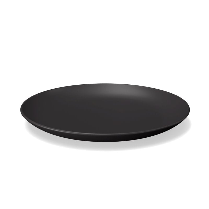 Round Medium Plate - Black - Set Of 4
