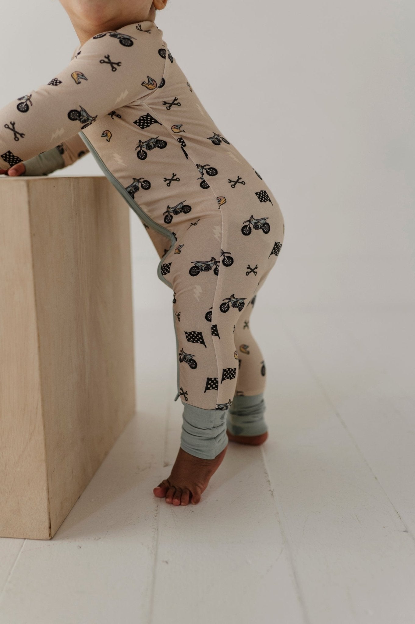 Long Sleeve Zip Romper