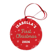 Baby's First Christmas Personalized Ornament