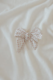 Ruby Bow Clips (Ships June 8)