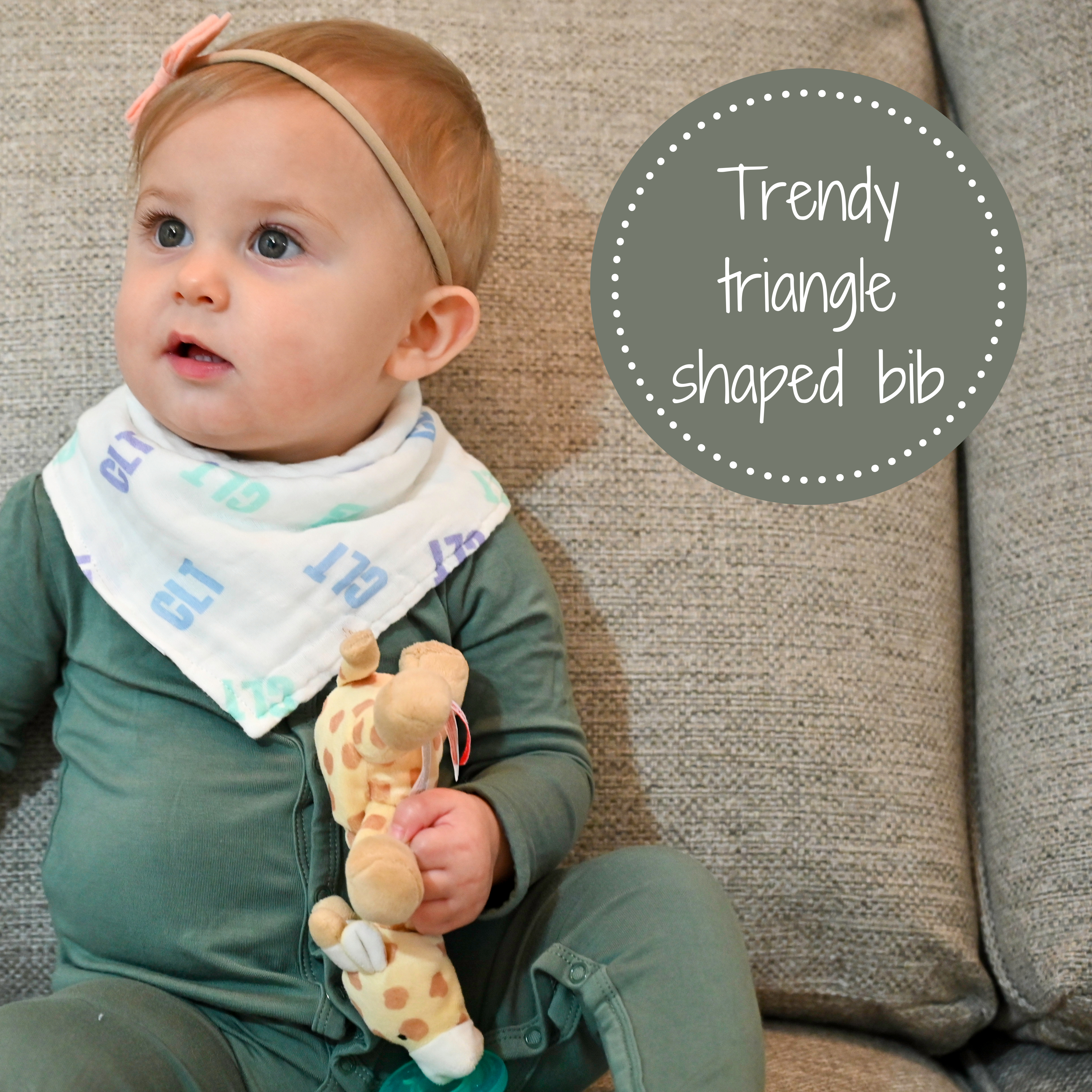 Clt - Charlotte, Nc Muslin Cotton Bib