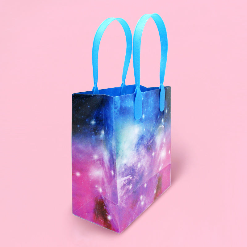 Galaxy Outer Space Party Favor Bags Treat Bags - Set Of 6 Or 12