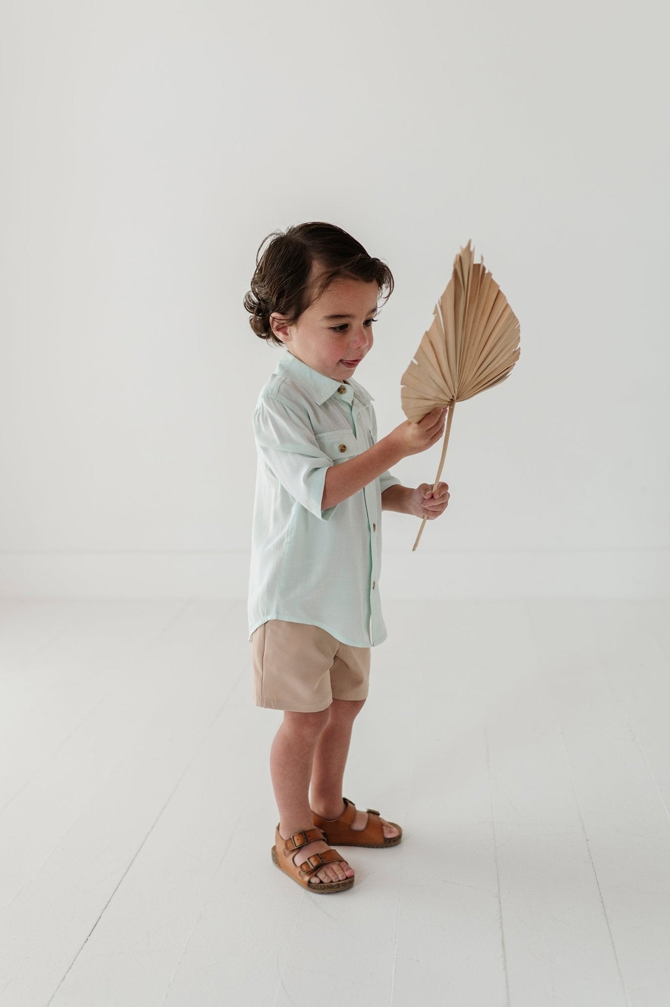 Boys Utility Shirt In Sky Blue