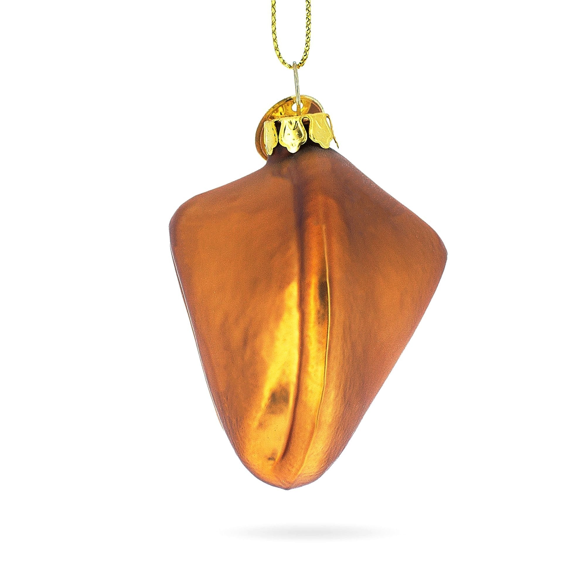 Fortune Cookie Delight - Blown Glass Christmas Ornament