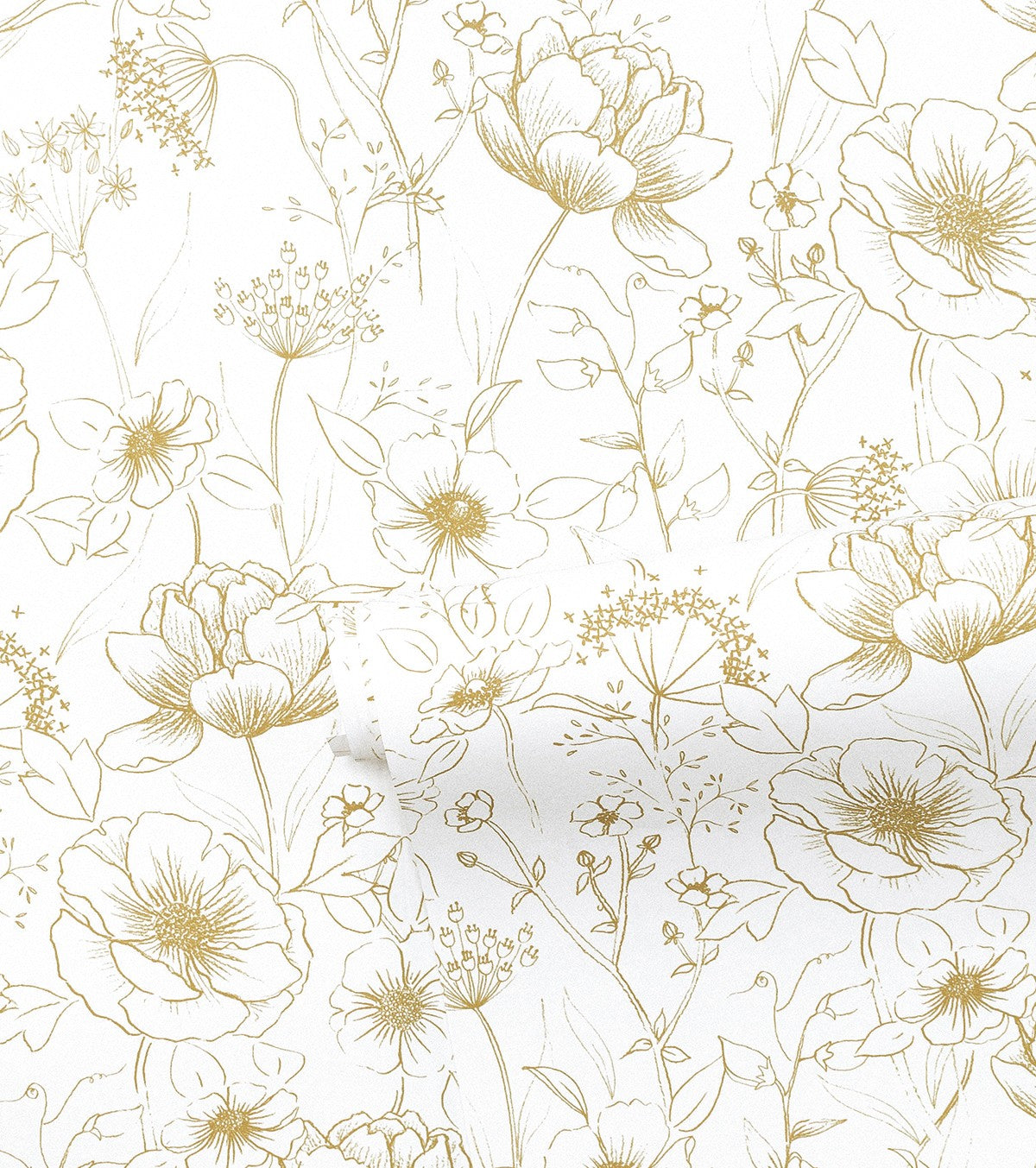 Botany - Children's Wallpaper - Flower Motif