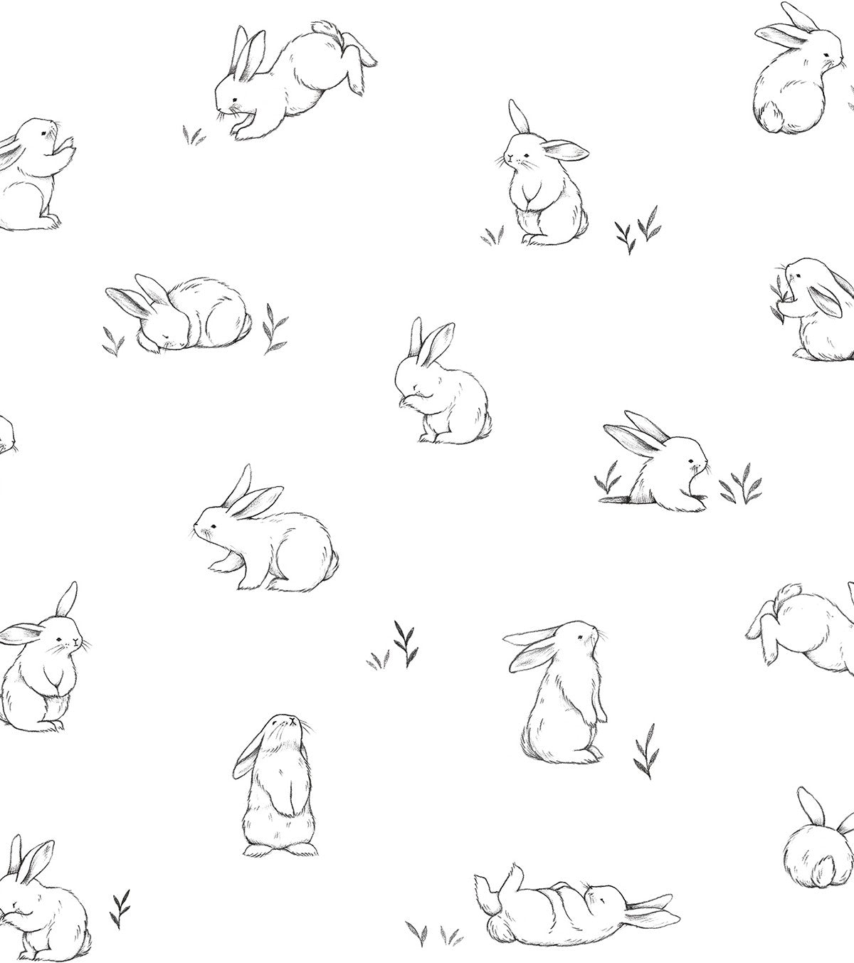 Bunny - Children's Wallpaper - Bunny Motif