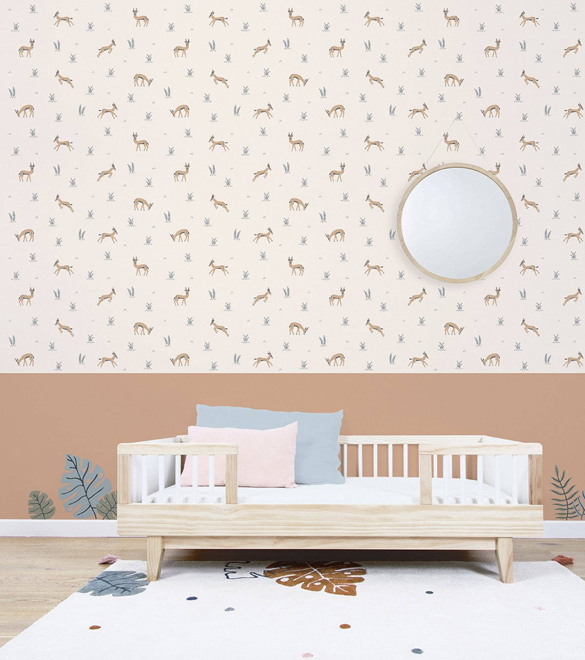 Tanzania - Children's Wallpaper - Gazelle Motif