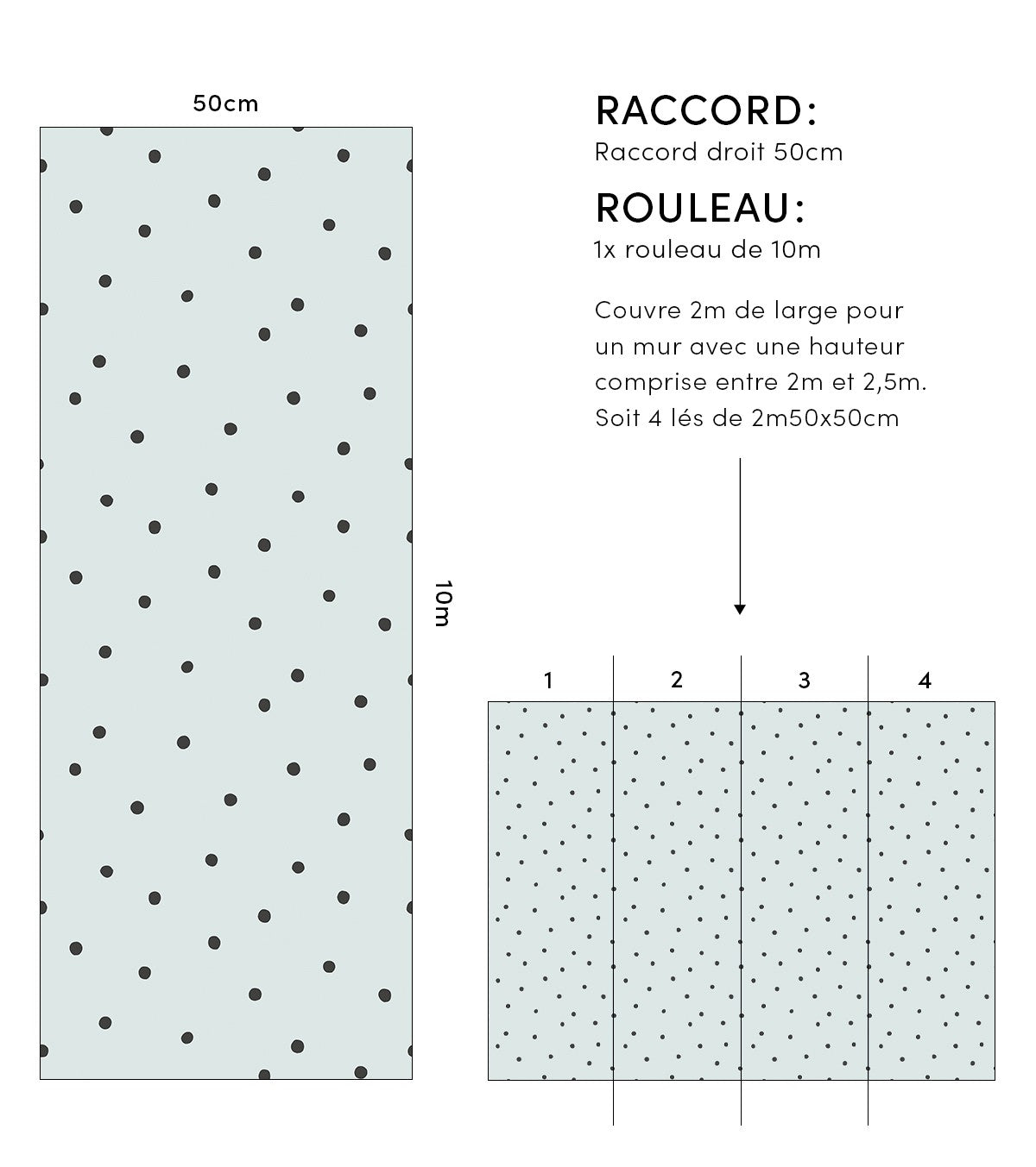 Minima - Children's Wallpaper - Polka Dot Pattern