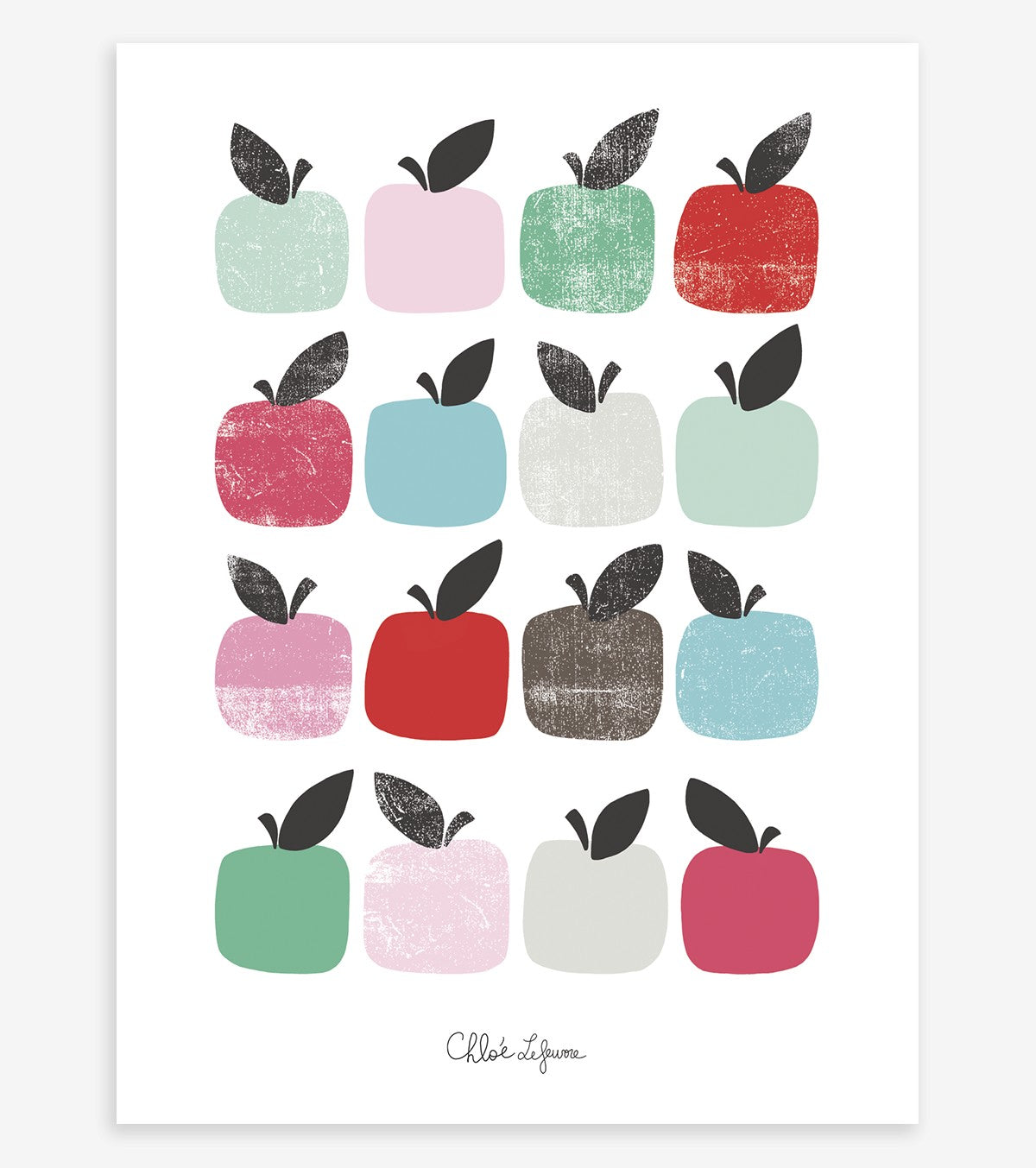 MOKA & POM - Children's poster - Apples