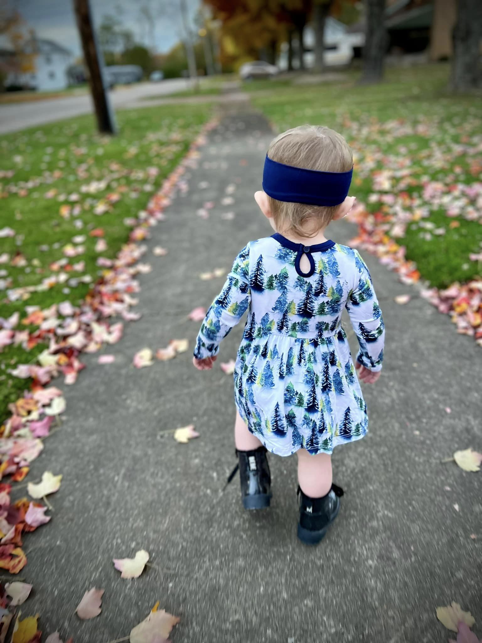 Winter Trees | Bamboo Baby Bodysuit Dress