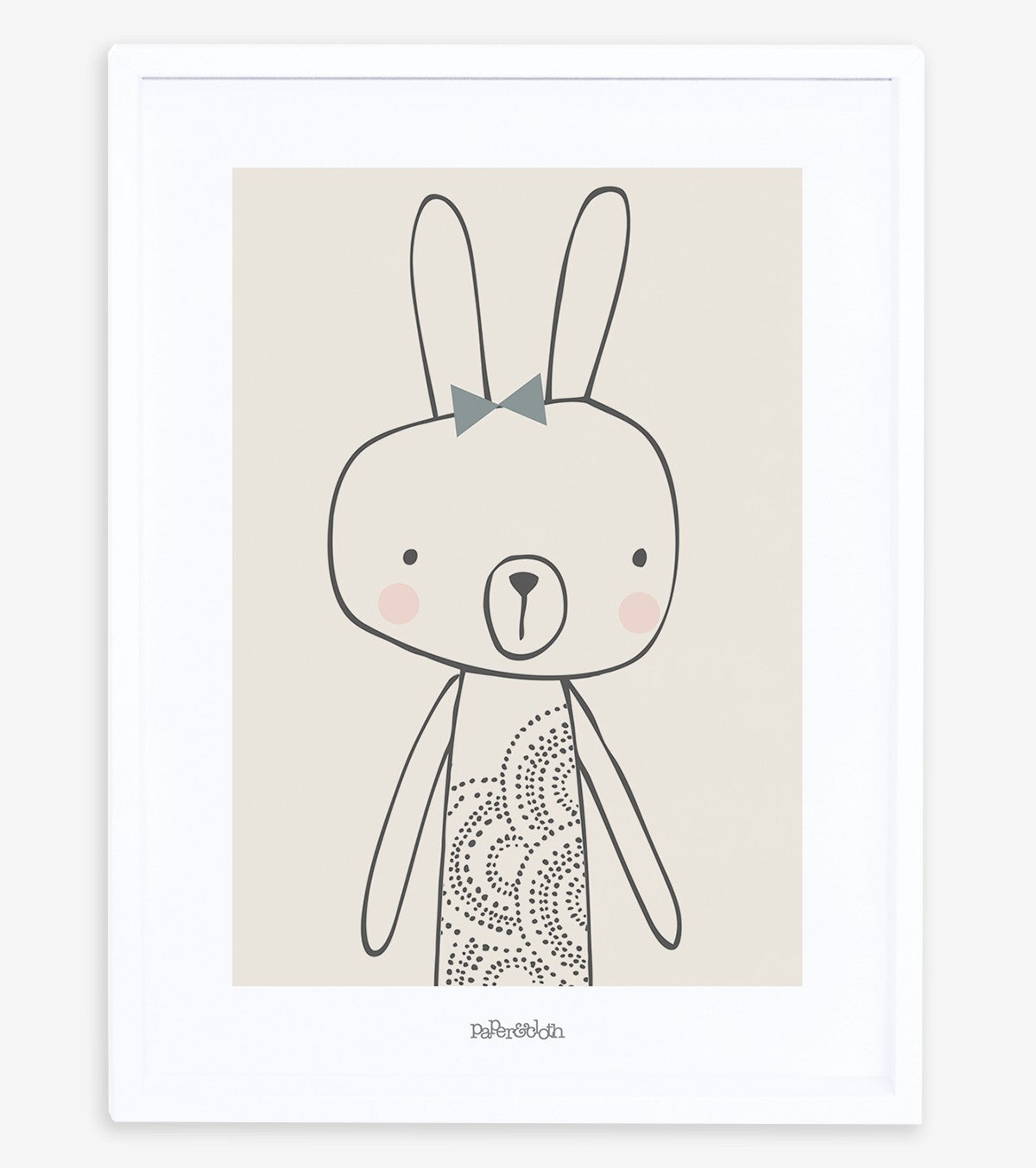 Little Friends - Children's Poster - The Rabbit