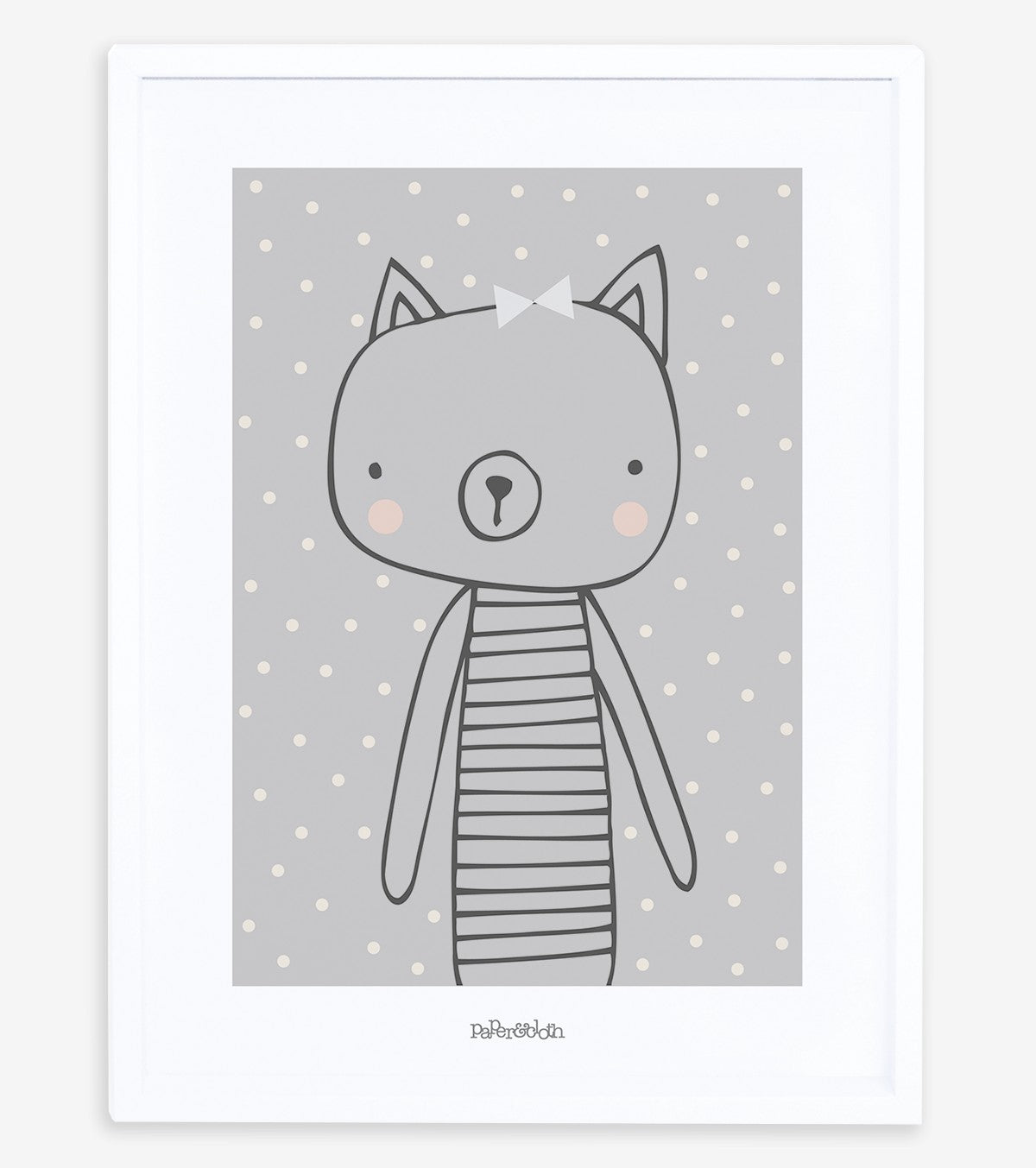 Little Friends - Children's Poster - The Cat