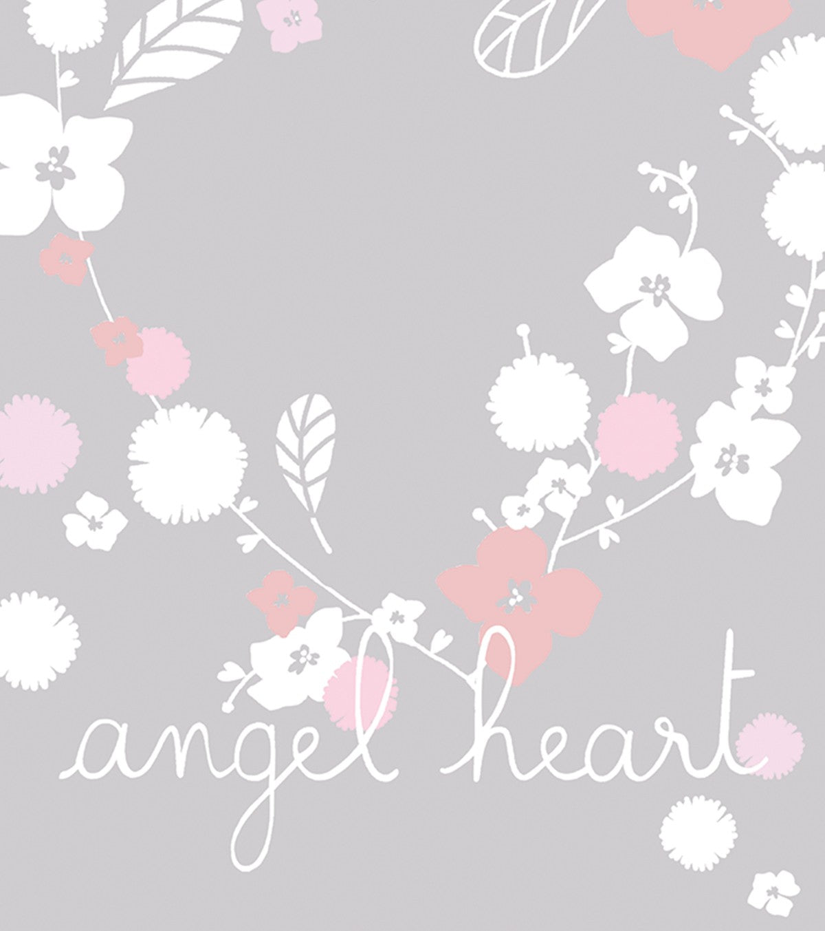 ANGEL - Children's poster - Wreath of flowers