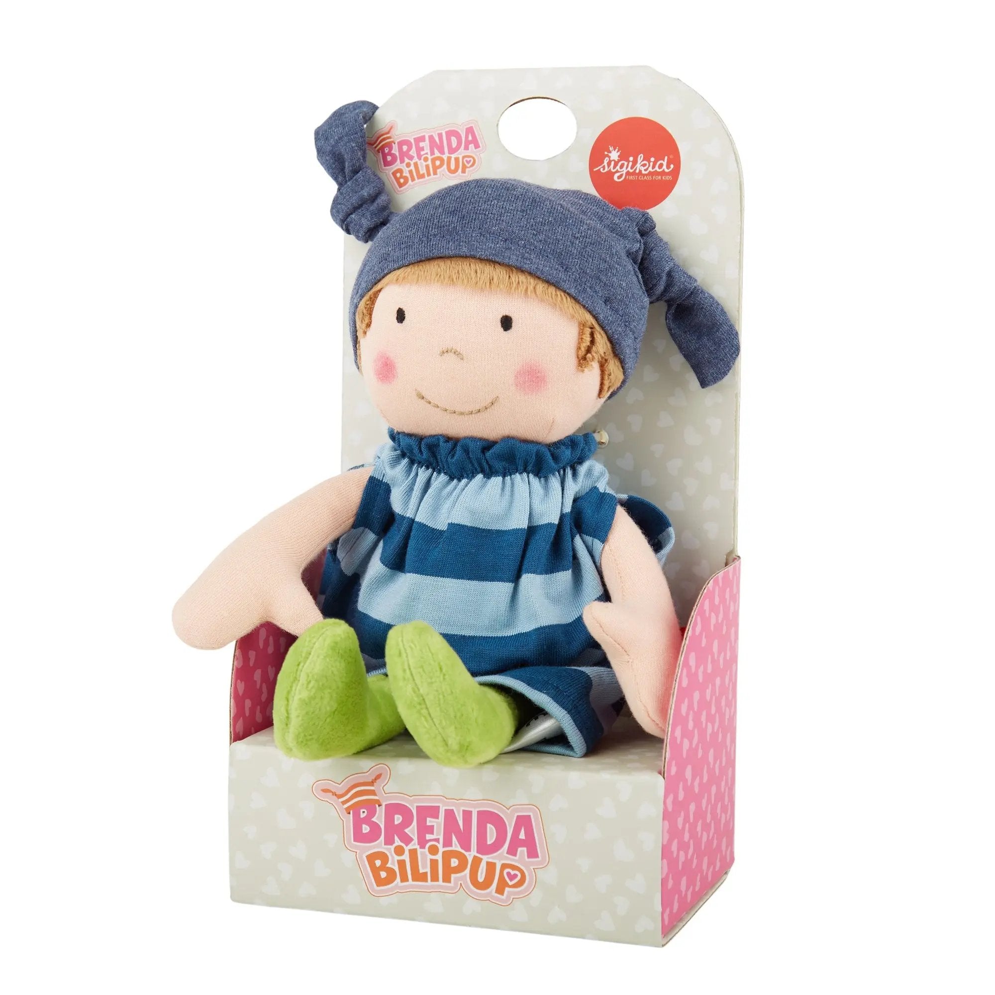 Plush Doll With Blue Outfit