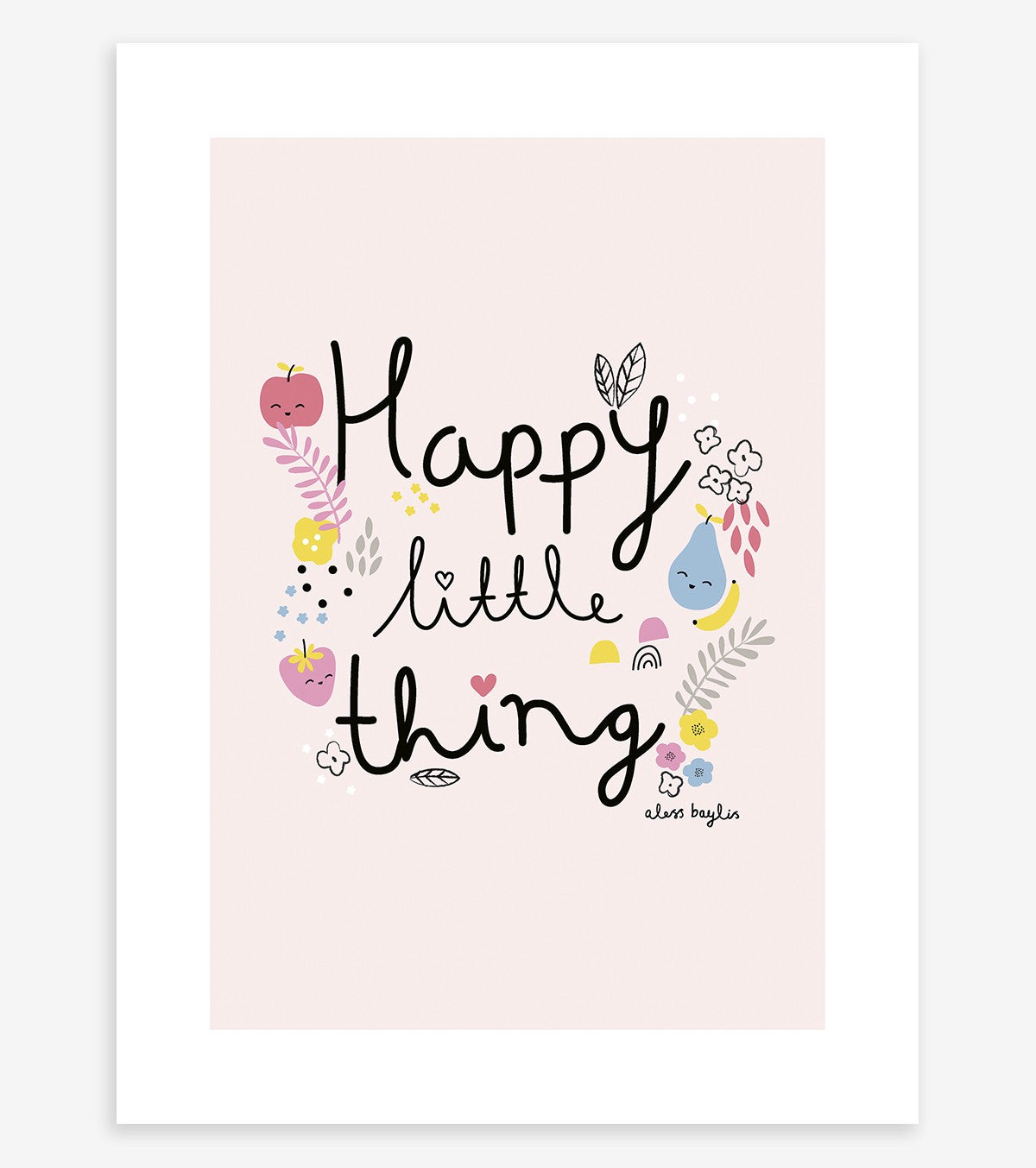 Tutti Frutti - Children's Poster - Fruits And Flowers